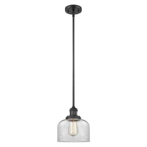 One Light Vintage Dimmable Led Pendant, Innovations Lighting, Mfr#: 201S-BK-G72-L-LED